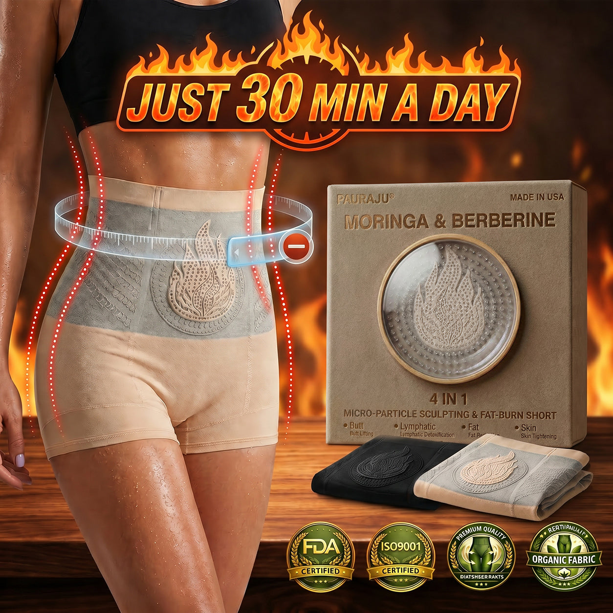 𝐏𝐀𝐔𝐑𝐀𝐉𝐔® 𝟐𝟎𝟐𝟔 𝐌𝐨𝐫𝐢𝐧𝐠𝐚 & 𝐁𝐞𝐫𝐛𝐞𝐫𝐢𝐧𝐞 𝟒𝐢𝐧𝟏 𝐌𝐢𝐜𝐫𝐨-𝐩𝐚𝐫𝐭𝐢𝐜𝐥𝐞 𝐒𝐜𝐮𝐥𝐩𝐭𝐢𝐧𝐠 & 𝐅𝐚𝐭-𝐛𝐮𝐫𝐧 𝐒𝐡𝐨𝐫𝐭