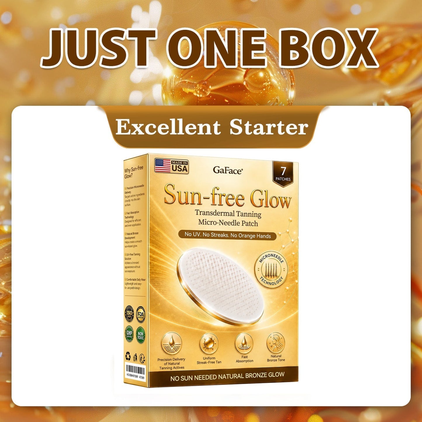 𝗚𝗮𝗳𝗮𝗰𝗲® 💝Sunless Natural Glow Transdermal Tanning Micro-Needle Patch
