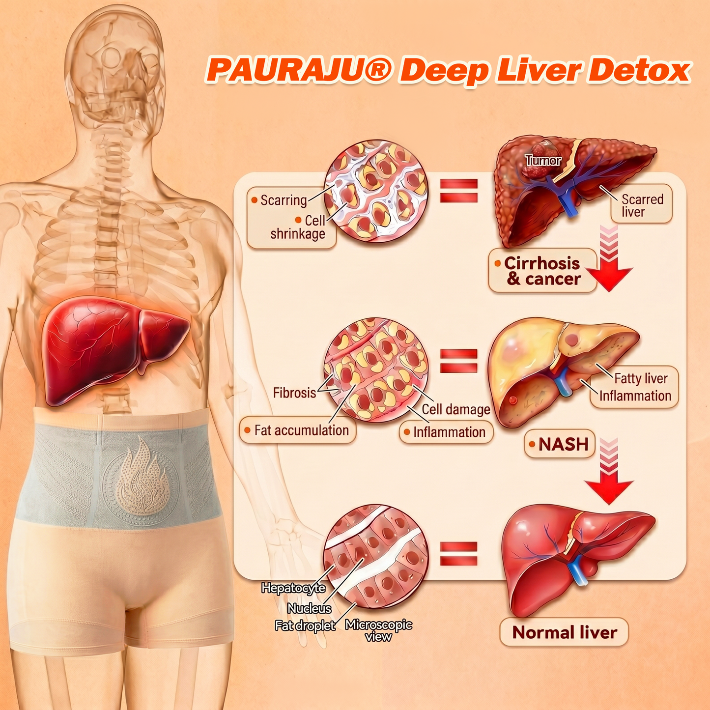 PAURAJU® 🍉💖30-Min All-in-One Micro-Particle Fat-Burning Shorts✅Ignites deep microcirculation to melt fat, flush toxins, and reverse metabolic aging.
