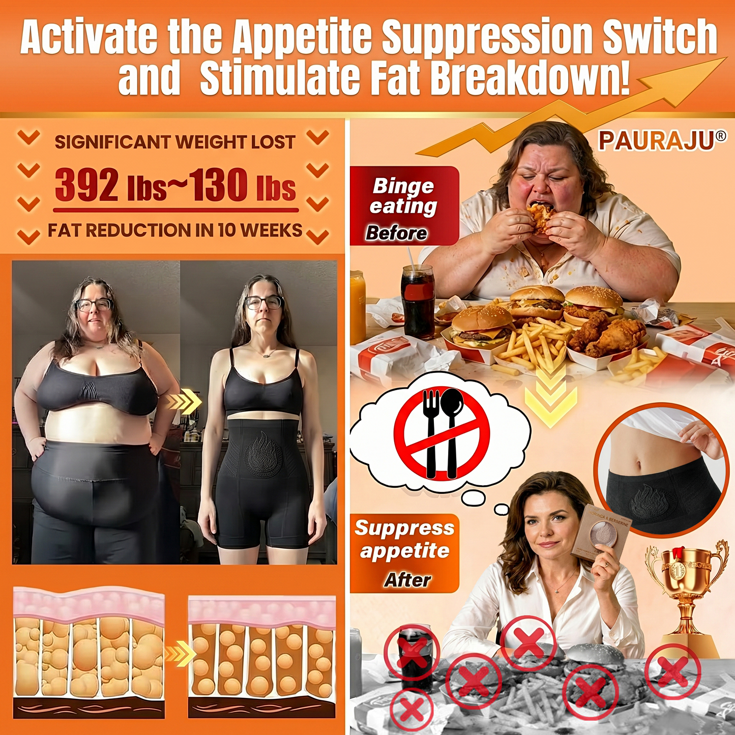 PAURAJU® 🍉💖30-Min All-in-One Micro-Particle Fat-Burning Shorts✅Ignites deep microcirculation to melt fat, flush toxins, and reverse metabolic aging.