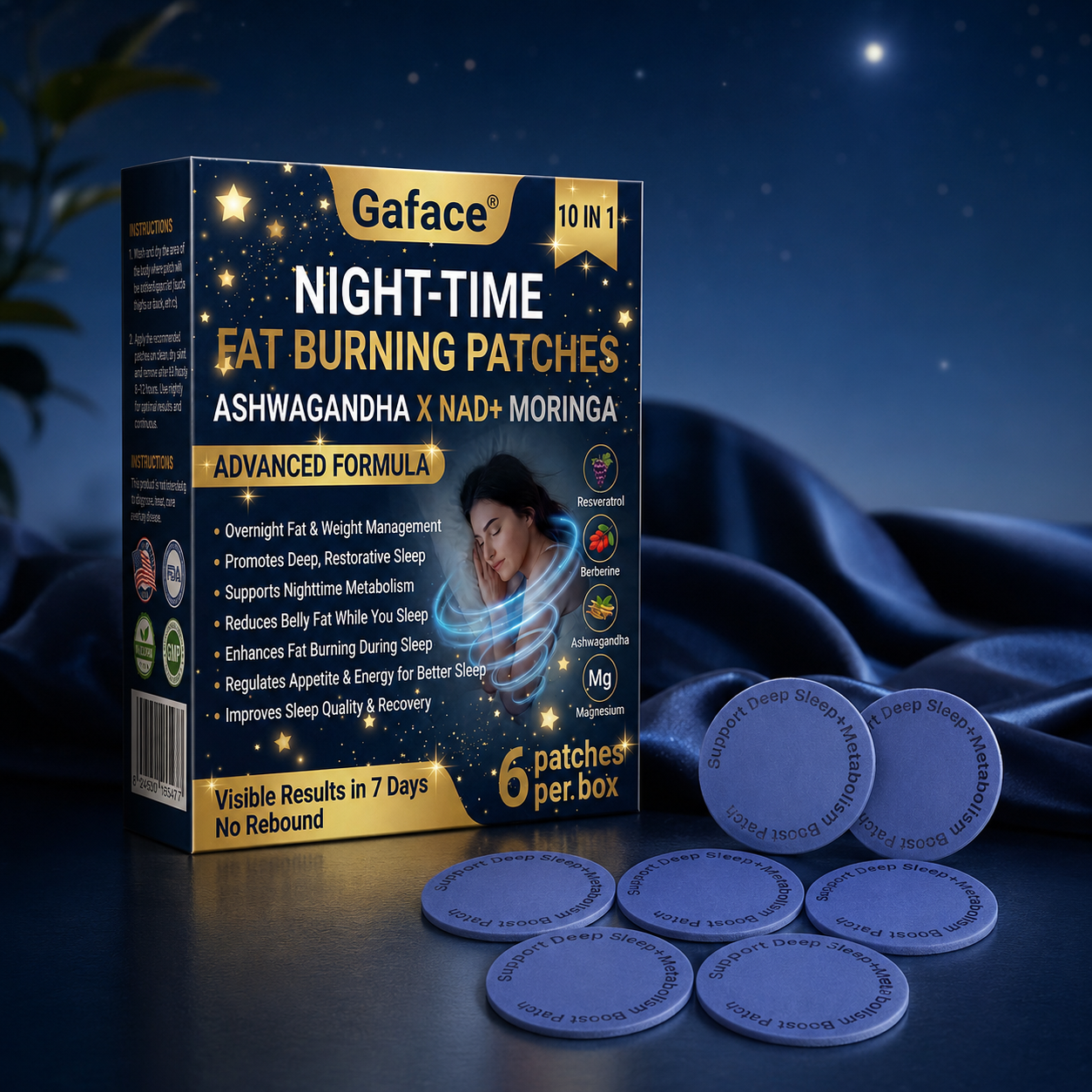 𝐆𝐚𝐟𝐚𝐜𝐞® 𝐍𝐈𝐆𝐇𝐓-𝐓𝐈𝐌𝐄 𝐅𝐀𝐓 𝐁𝐔𝐑𝐍𝐈𝐍𝐆 𝐏𝐀𝐓𝐂𝐇𝐄𝐒 — 𝐙𝐄𝐑𝐎 𝐏𝐈𝐋𝐋𝐒, 𝐙𝐄𝐑𝐎 𝐌𝐈𝐗𝐈𝐍𝐆, 𝐙𝐄𝐑𝐎 𝐄𝐗𝐓𝐑𝐀 𝐄𝐅𝐅𝐎𝐑𝐓, 𝐒𝐔𝐏𝐏𝐎𝐑𝐓 𝐖𝐇𝐈𝐋𝐄 𝐘𝐎𝐔 𝐒𝐋𝐄𝐄𝐏.