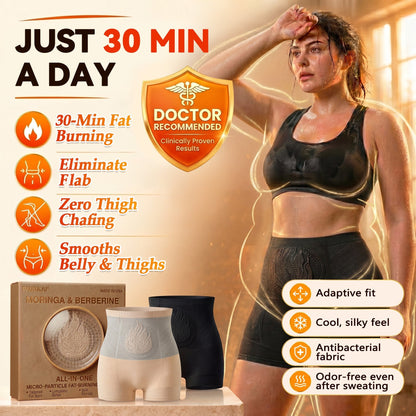 PAURAJU® 30-Min All-in-One Micro-Particle Fat-Burning Shorts✅Ignites deep microcirculation to melt fat, flush toxins, and reverse metabolic aging.