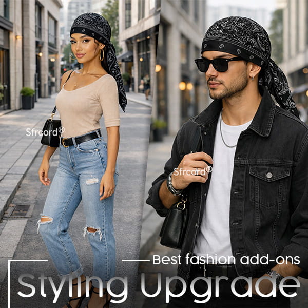 Sfrcord® Outdoor Paisley Cooling Headscarf Cap