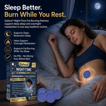 𝐆𝐚𝐟𝐚𝐜𝐞® 𝐍𝐈𝐆𝐇𝐓-𝐓𝐈𝐌𝐄 𝐅𝐀𝐓 𝐁𝐔𝐑𝐍𝐈𝐍𝐆 𝐏𝐀𝐓𝐂𝐇𝐄𝐒 — 𝐙𝐄𝐑𝐎 𝐏𝐈𝐋𝐋𝐒, 𝐙𝐄𝐑𝐎 𝐌𝐈𝐗𝐈𝐍𝐆, 𝐙𝐄𝐑𝐎 𝐄𝐗𝐓𝐑𝐀 𝐄𝐅𝐅𝐎𝐑𝐓, 𝐒𝐔𝐏𝐏𝐎𝐑𝐓 𝐖𝐇𝐈𝐋𝐄 𝐘𝐎𝐔 𝐒𝐋𝐄𝐄𝐏.