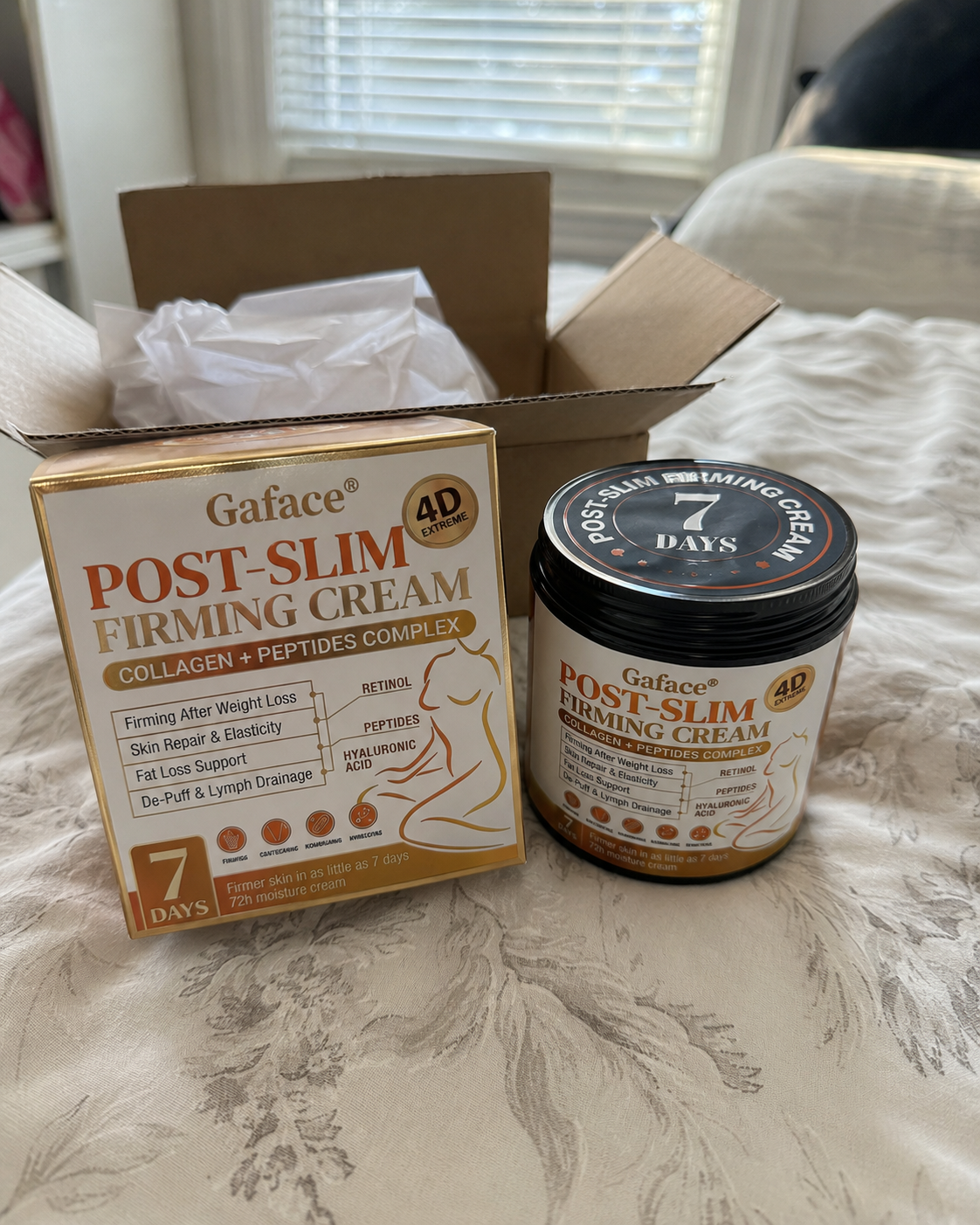 𝐆𝐚𝐟𝐚𝐜𝐞® 𝐏𝐨𝐬𝐭-𝐒𝐥𝐢𝐦 𝐅𝐢𝐫𝐦𝐢𝐧𝐠 𝐂𝐫𝐞𝐚𝐦 𝐰𝐢𝐭𝐡 𝐆𝐇𝐊-𝐂𝐮, 𝐀𝐫𝐠𝐢𝐫𝐞𝐥𝐢𝐧𝐞 & 𝐌𝐚𝐭𝐫𝐢𝐱𝐲𝐥 𝟑𝟎𝟎𝟎, 𝐜𝐨𝐥𝐥𝐚𝐠𝐞𝐧 𝐩𝐞𝐩𝐭𝐢𝐝𝐞𝐬 𝐚𝐧𝐝 𝐬𝐤𝐢𝐧-𝐟𝐢𝐫𝐦𝐢𝐧𝐠 𝐚𝐜𝐭𝐢𝐯𝐞𝐬 𝐭𝐨 𝐭𝐚𝐫𝐠𝐞𝐭 𝐥𝐨𝐨𝐬𝐞, 𝐬𝐚𝐠𝐠𝐢𝐧𝐠 𝐬𝐤𝐢𝐧 𝐚𝐟𝐭𝐞𝐫 𝐰𝐞𝐢𝐠𝐡𝐭 𝐥𝐨𝐬𝐬.