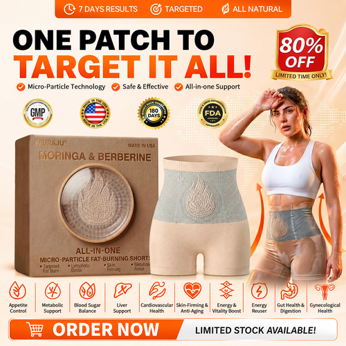 PAURAJU® 30-Min All-in-One Micro-Particle Fat-Burning Shorts✅Ignites deep microcirculation to melt fat, flush toxins, and reverse metabolic aging.